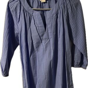 Vineyard Vines Lavender-Blue Peasant Tunic